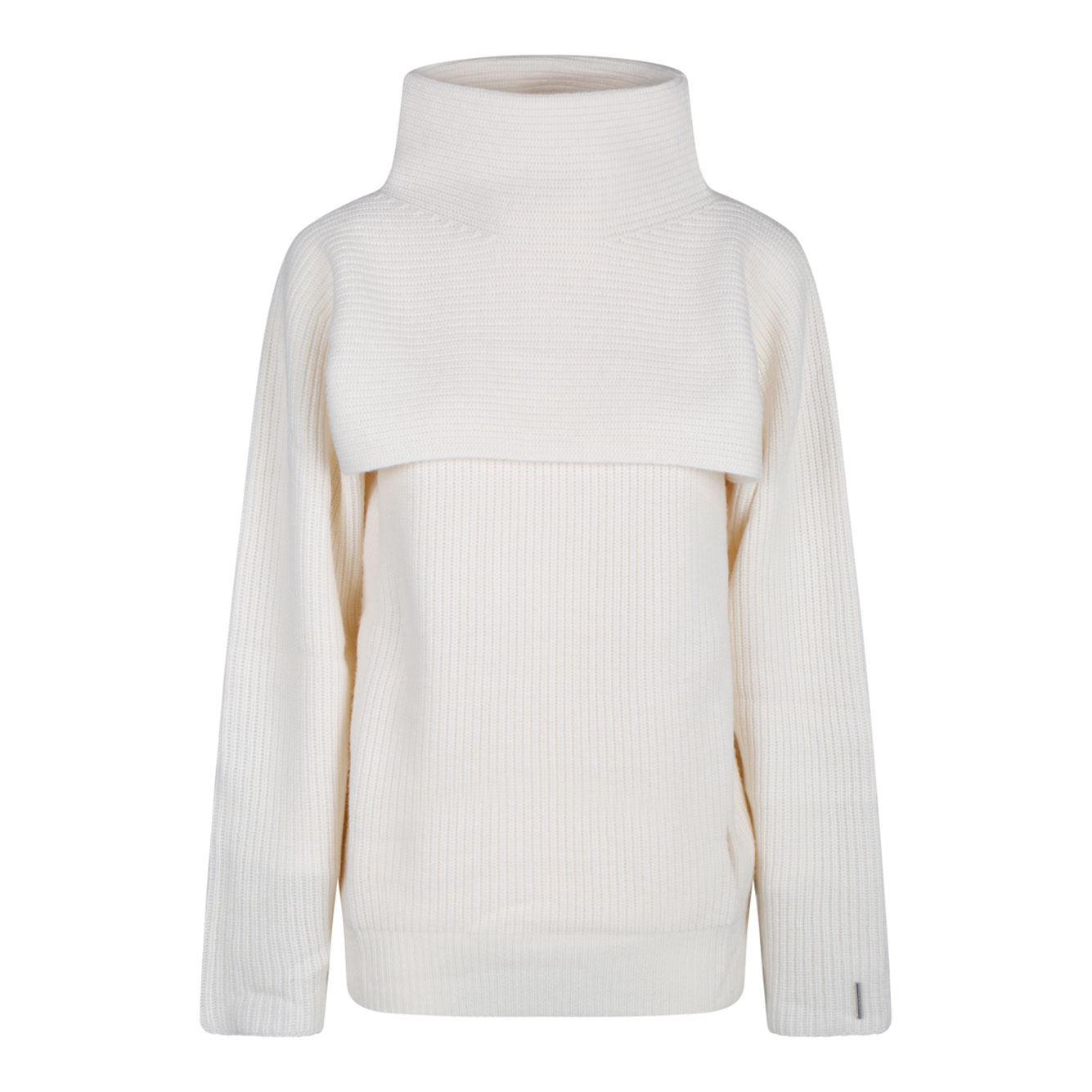 CALVIN KLEIN VANILLA 화이트 레이어드 DESIGN 울 점퍼